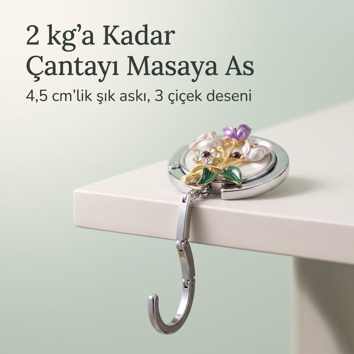 Dekoratif çanta askısı