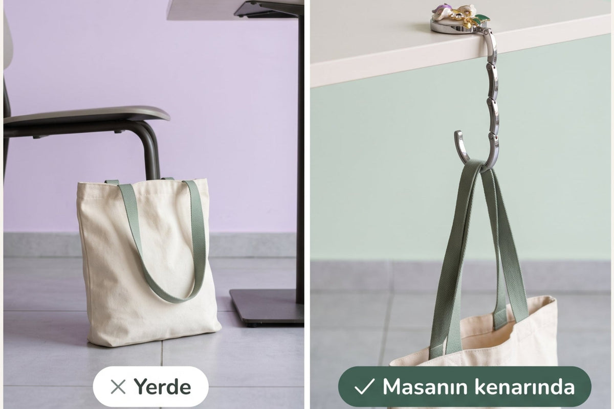 Dekoratif çanta askısı
